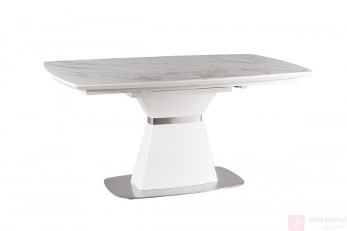 ​Стол раскладной Saturn II Ceramic Signal Белый мрамор / Белый матовый